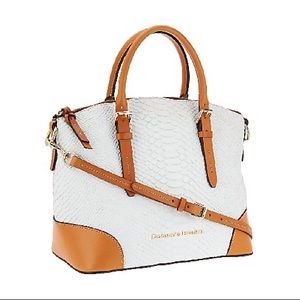 BRAND NEW Dooney & Bourke Claremont Python Domed Satchel